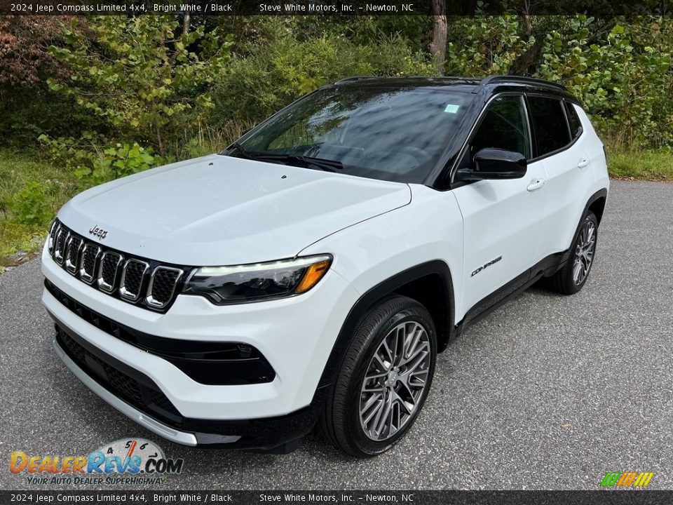 Bright White 2024 Jeep Compass Limited 4x4 Photo #2