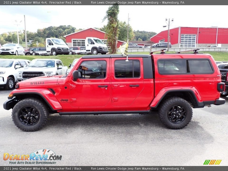 2021 Jeep Gladiator Willys 4x4 Firecracker Red / Black Photo #2