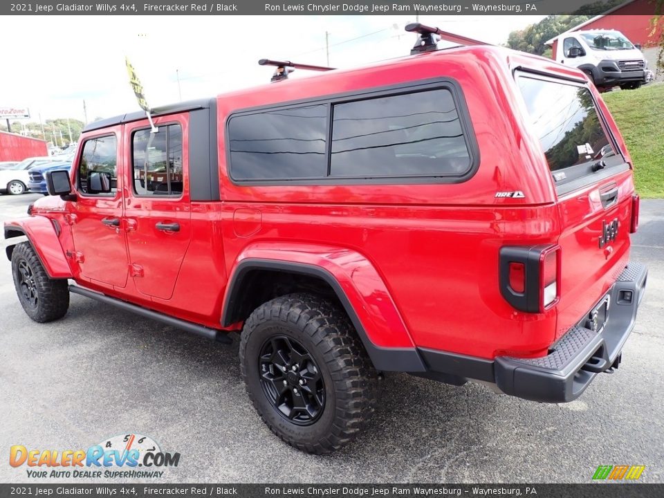 2021 Jeep Gladiator Willys 4x4 Firecracker Red / Black Photo #3