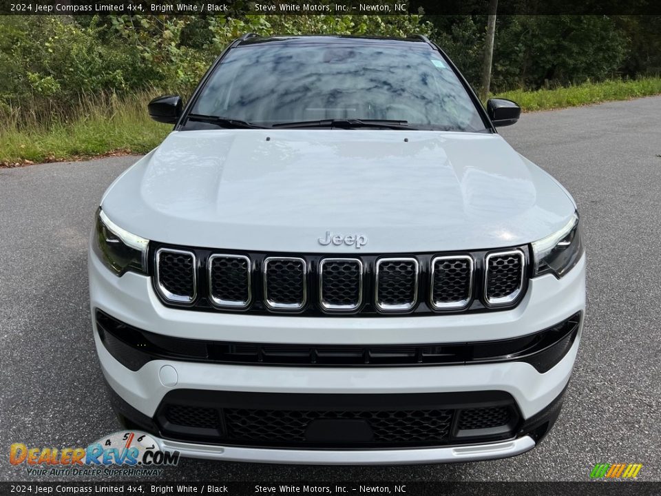Bright White 2024 Jeep Compass Limited 4x4 Photo #3