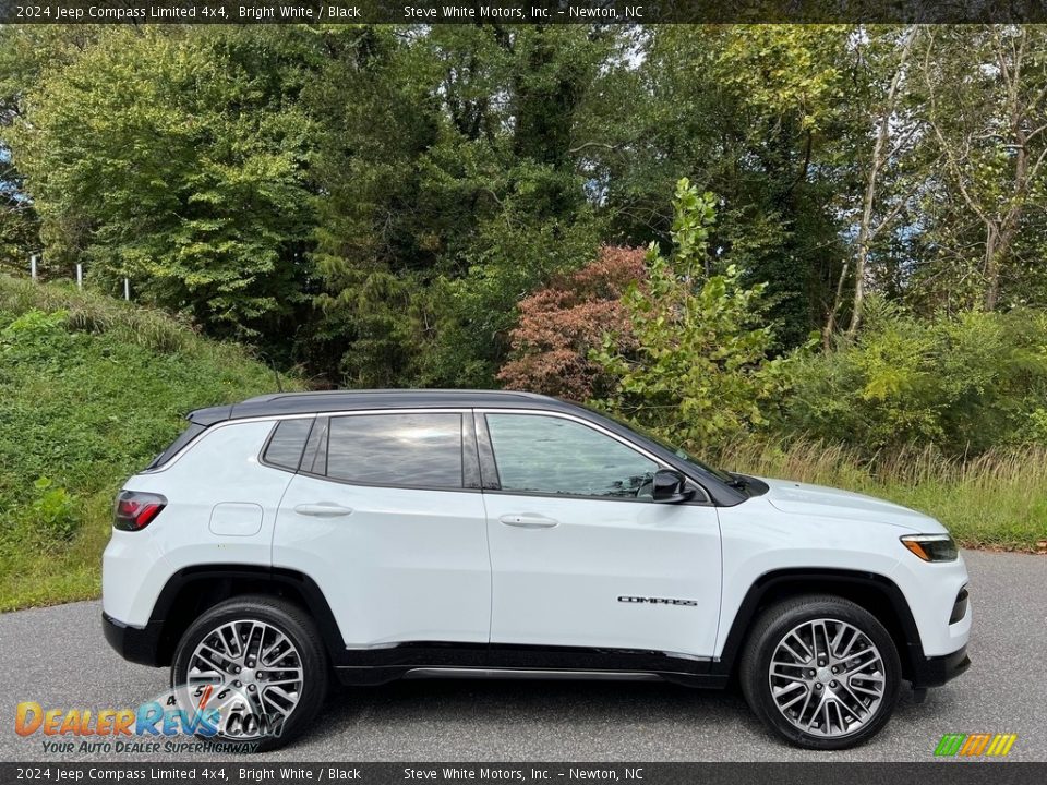 Bright White 2024 Jeep Compass Limited 4x4 Photo #5