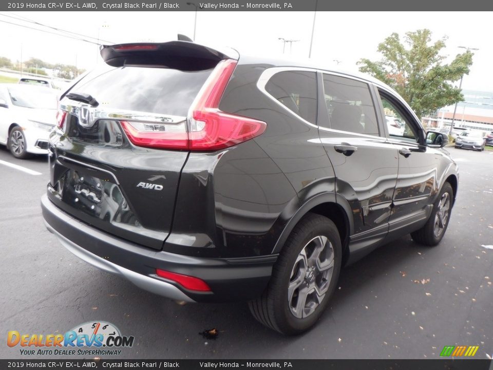 2019 Honda CR-V EX-L AWD Crystal Black Pearl / Black Photo #7