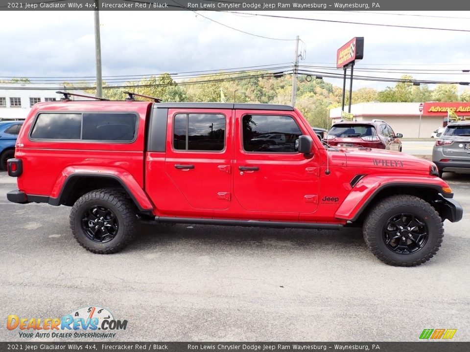 2021 Jeep Gladiator Willys 4x4 Firecracker Red / Black Photo #7