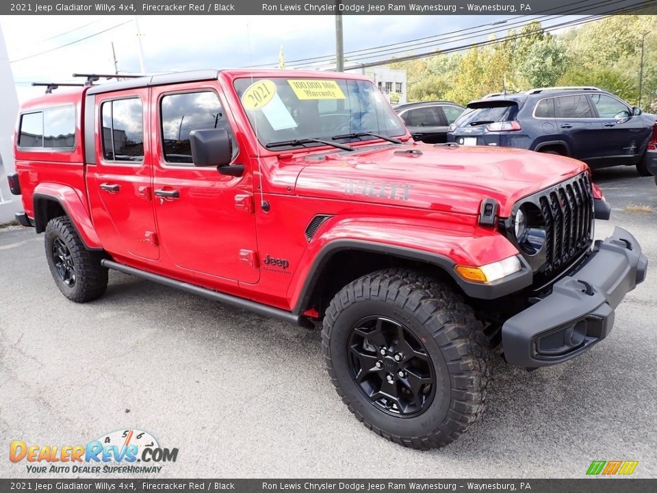 2021 Jeep Gladiator Willys 4x4 Firecracker Red / Black Photo #8