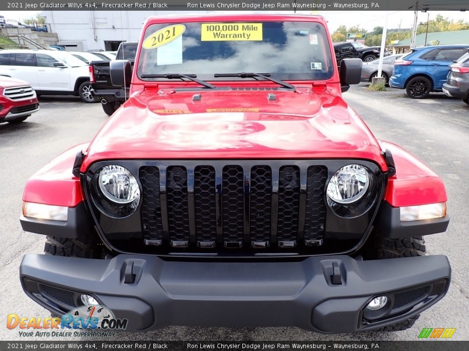 2021 Jeep Gladiator Willys 4x4 Firecracker Red / Black Photo #9