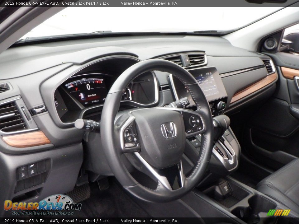 2019 Honda CR-V EX-L AWD Crystal Black Pearl / Black Photo #11
