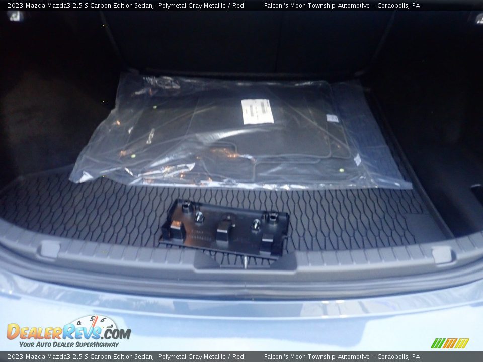 2023 Mazda Mazda3 2.5 S Carbon Edition Sedan Polymetal Gray Metallic / Red Photo #13
