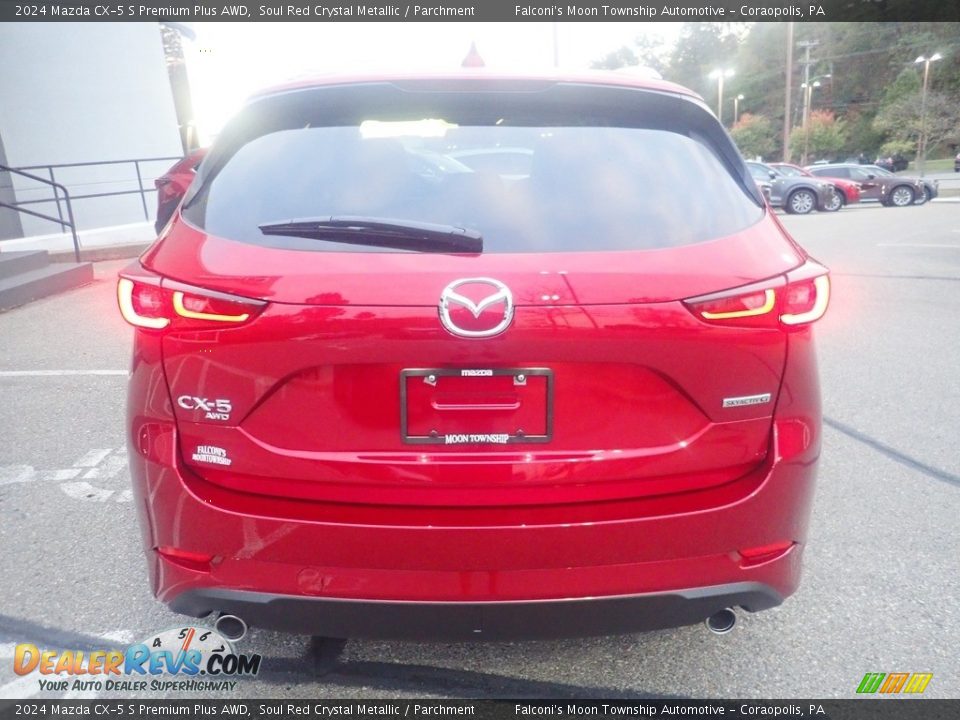 2024 Mazda CX-5 S Premium Plus AWD Soul Red Crystal Metallic / Parchment Photo #3