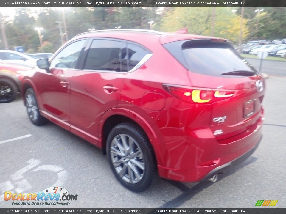 2024 Mazda CX-5 S Premium Plus AWD Soul Red Crystal Metallic / Parchment Photo #5