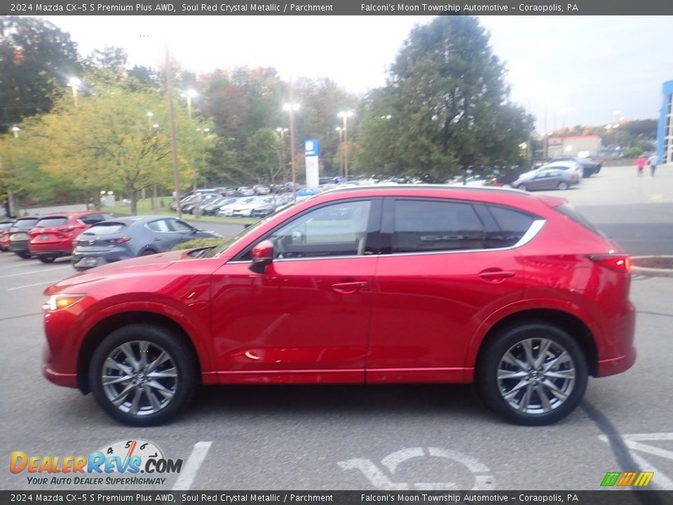 2024 Mazda CX-5 S Premium Plus AWD Soul Red Crystal Metallic / Parchment Photo #6