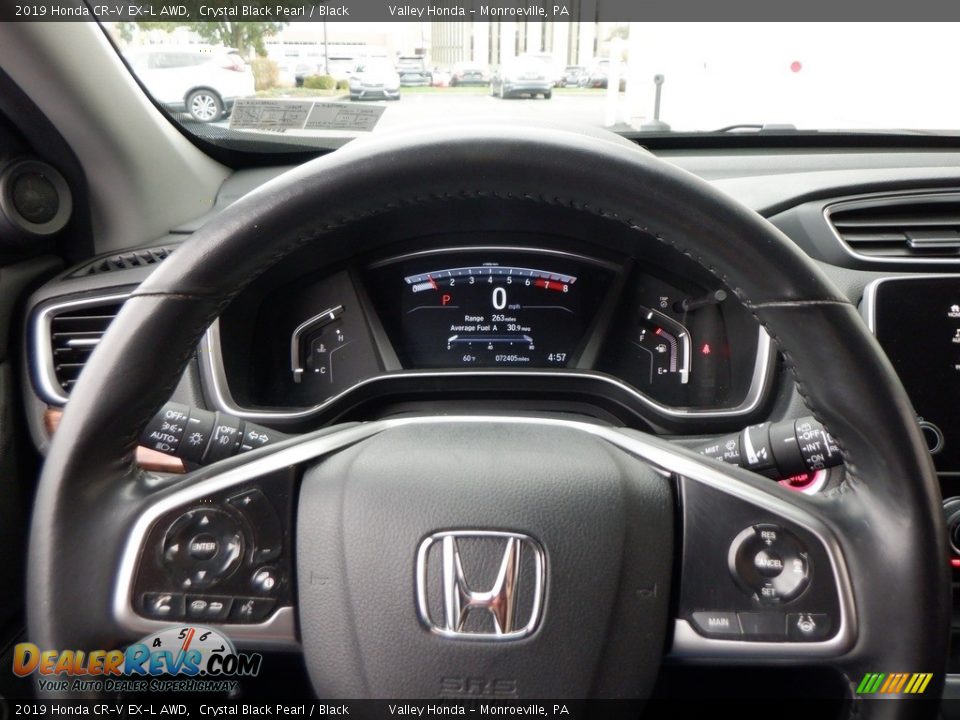 2019 Honda CR-V EX-L AWD Crystal Black Pearl / Black Photo #24