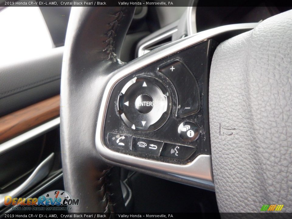 2019 Honda CR-V EX-L AWD Crystal Black Pearl / Black Photo #25