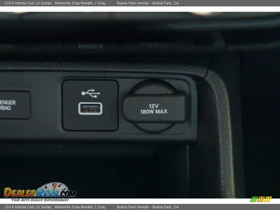 2024 Honda Civic LX Sedan Meteorite Gray Metallic / Gray Photo #23