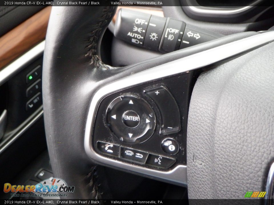 2019 Honda CR-V EX-L AWD Crystal Black Pearl / Black Photo #26