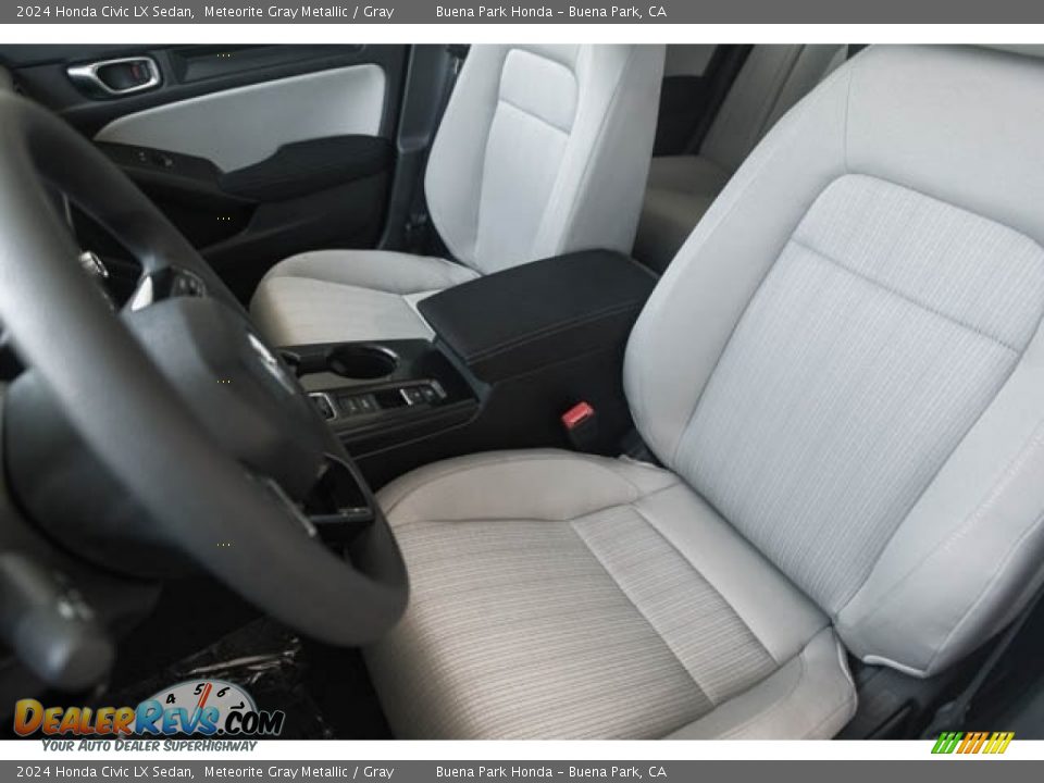 Gray Interior - 2024 Honda Civic LX Sedan Photo #24