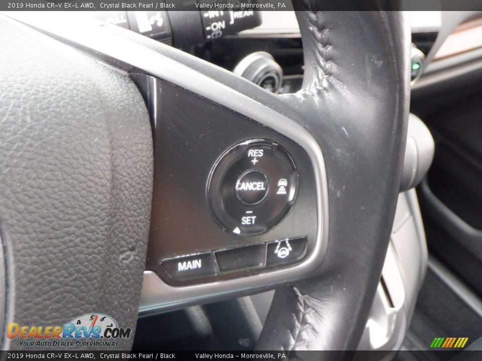 2019 Honda CR-V EX-L AWD Crystal Black Pearl / Black Photo #27