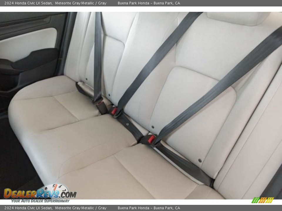 Rear Seat of 2024 Honda Civic LX Sedan Photo #25