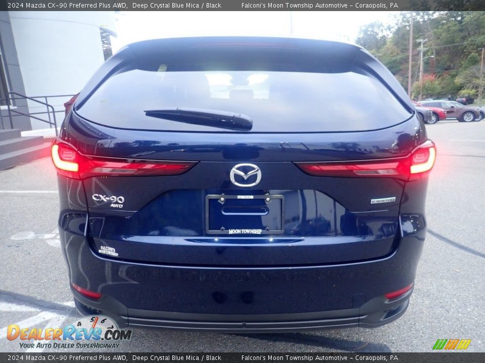 2024 Mazda CX-90 Preferred Plus AWD Deep Crystal Blue Mica / Black Photo #3