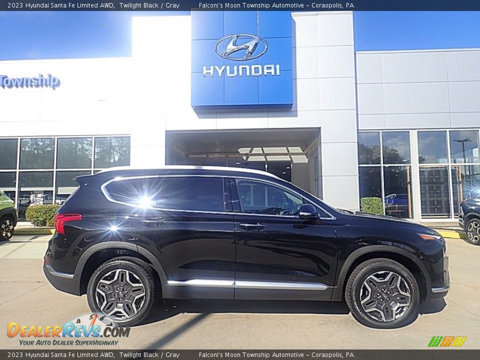 2023 Hyundai Santa Fe Limited AWD Twilight Black / Gray Photo #1