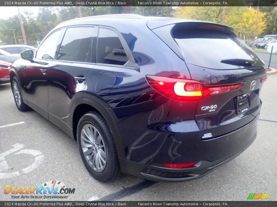 2024 Mazda CX-90 Preferred Plus AWD Deep Crystal Blue Mica / Black Photo #5