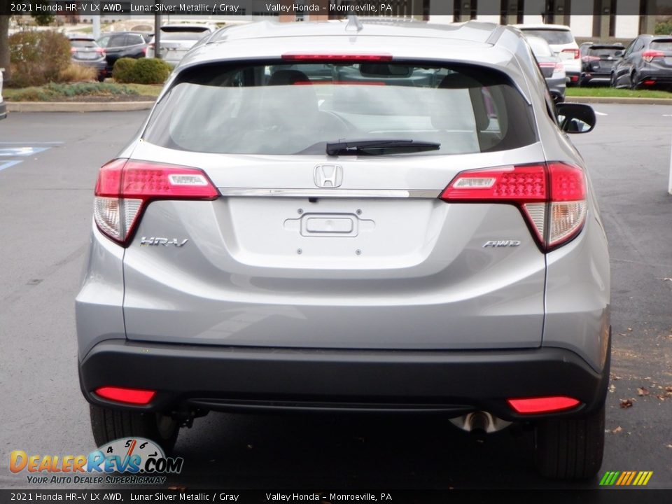 2021 Honda HR-V LX AWD Lunar Silver Metallic / Gray Photo #6