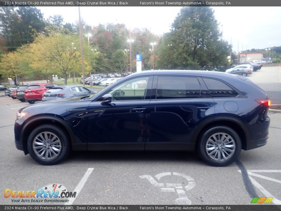 Deep Crystal Blue Mica 2024 Mazda CX-90 Preferred Plus AWD Photo #6