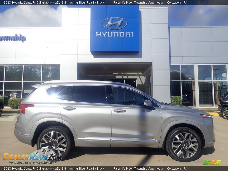 Shimmering Silver Pearl 2023 Hyundai Santa Fe Calligraphy AWD Photo #1