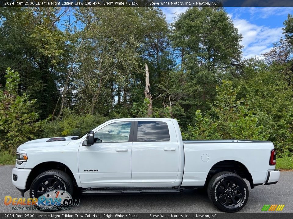 Bright White 2024 Ram 2500 Laramie Night Edition Crew Cab 4x4 Photo #1