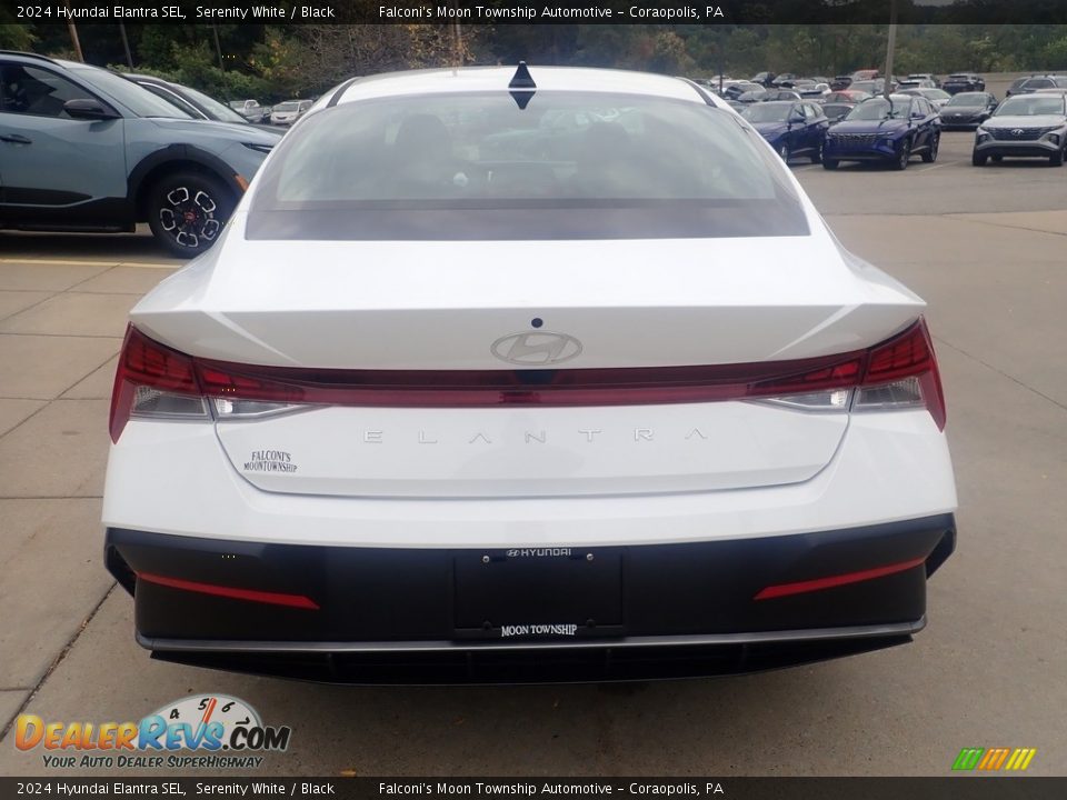 2024 Hyundai Elantra SEL Serenity White / Black Photo #3