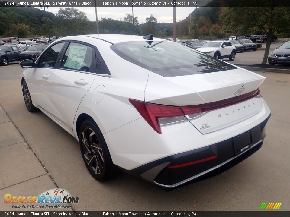 Serenity White 2024 Hyundai Elantra SEL Photo #5