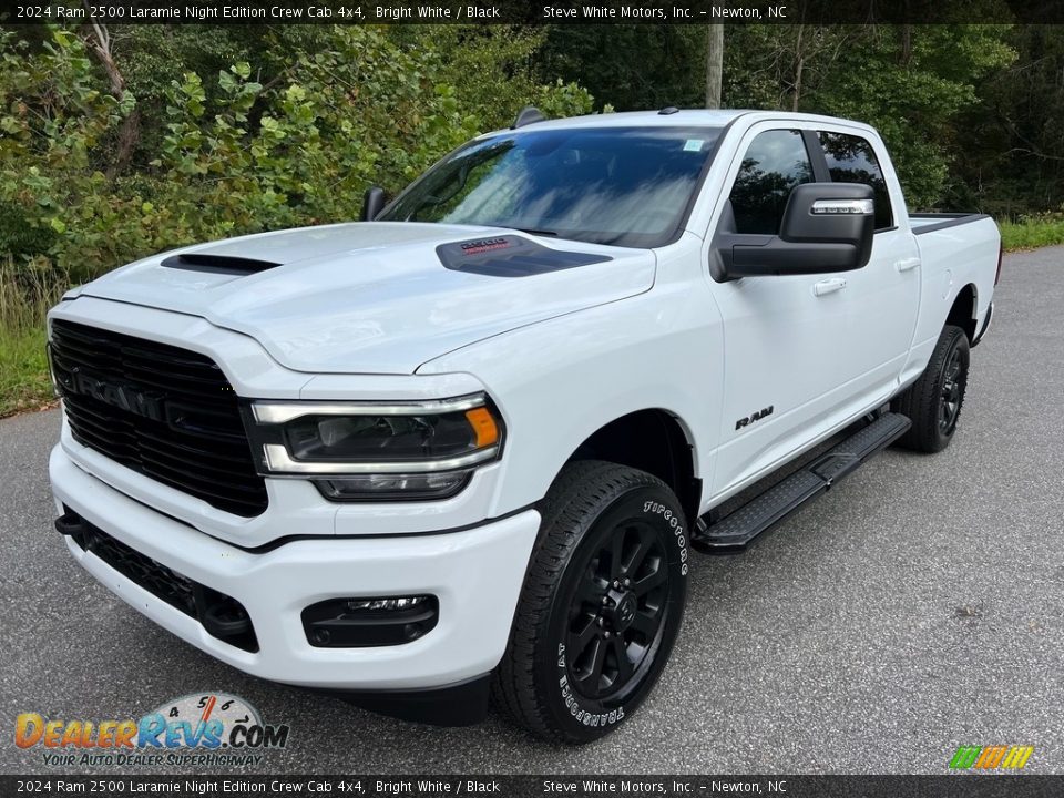 2024 Ram 2500 Laramie Night Edition Crew Cab 4x4 Bright White / Black Photo #2