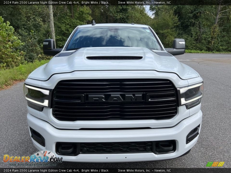 2024 Ram 2500 Laramie Night Edition Crew Cab 4x4 Bright White / Black Photo #3