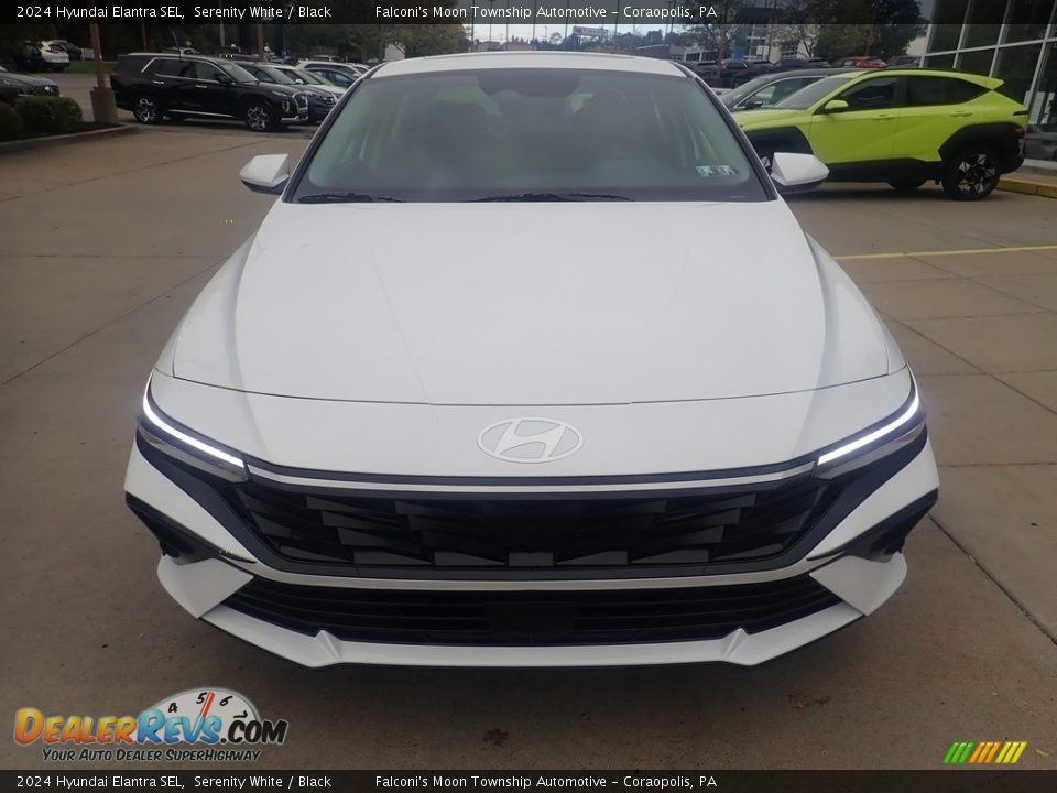 Serenity White 2024 Hyundai Elantra SEL Photo #8