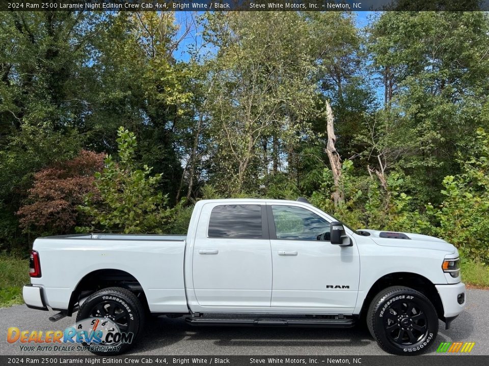 Bright White 2024 Ram 2500 Laramie Night Edition Crew Cab 4x4 Photo #5