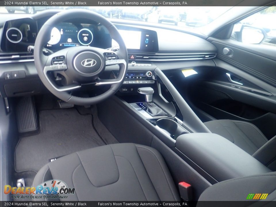 Black Interior - 2024 Hyundai Elantra SEL Photo #13