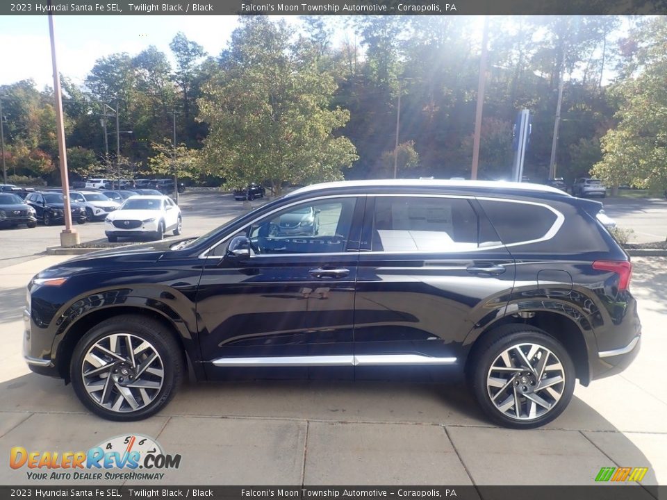 Twilight Black 2023 Hyundai Santa Fe SEL Photo #6