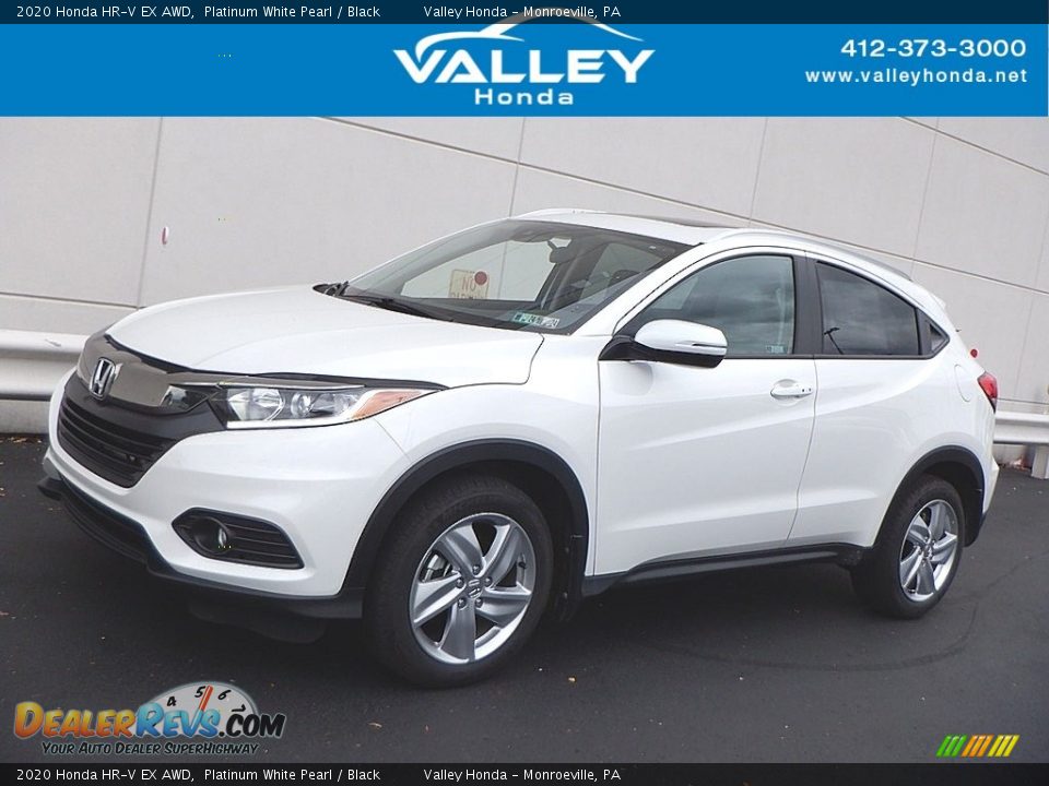 2020 Honda HR-V EX AWD Platinum White Pearl / Black Photo #1