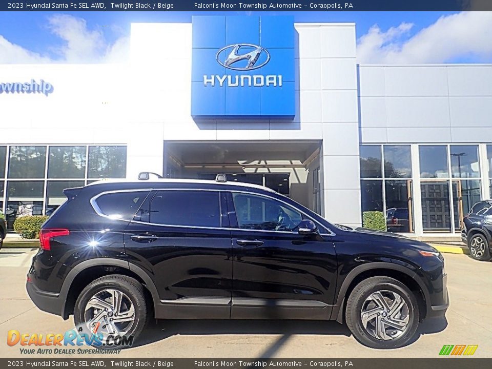 Twilight Black 2023 Hyundai Santa Fe SEL AWD Photo #1