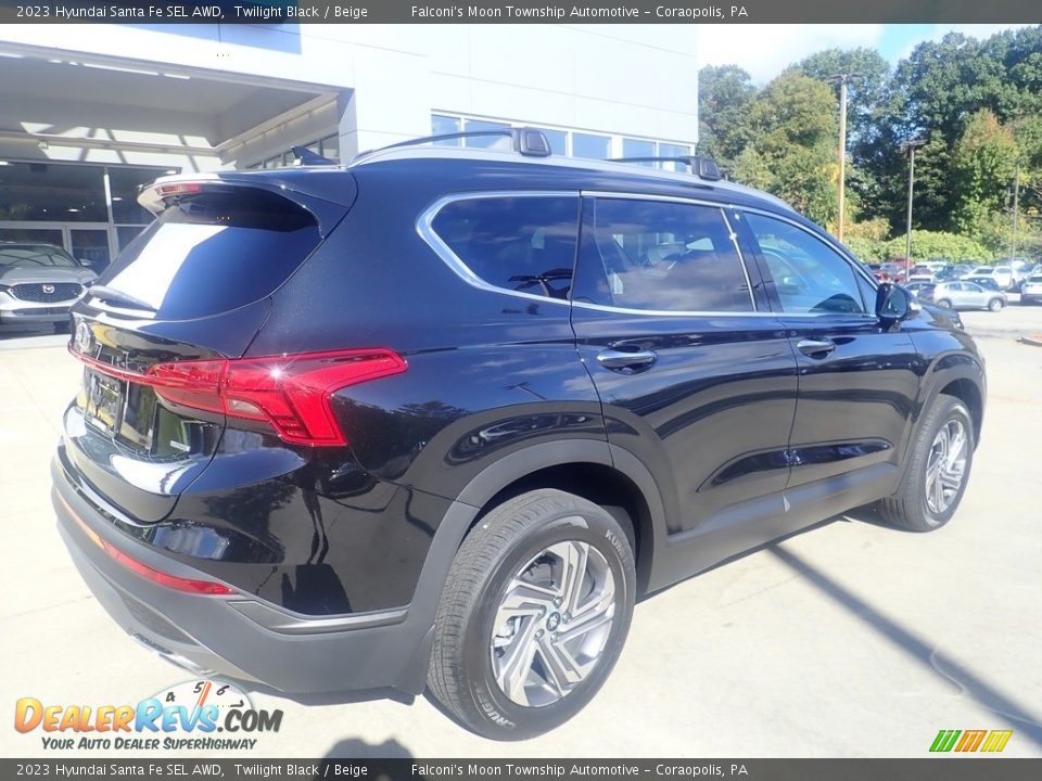 2023 Hyundai Santa Fe SEL AWD Twilight Black / Beige Photo #2