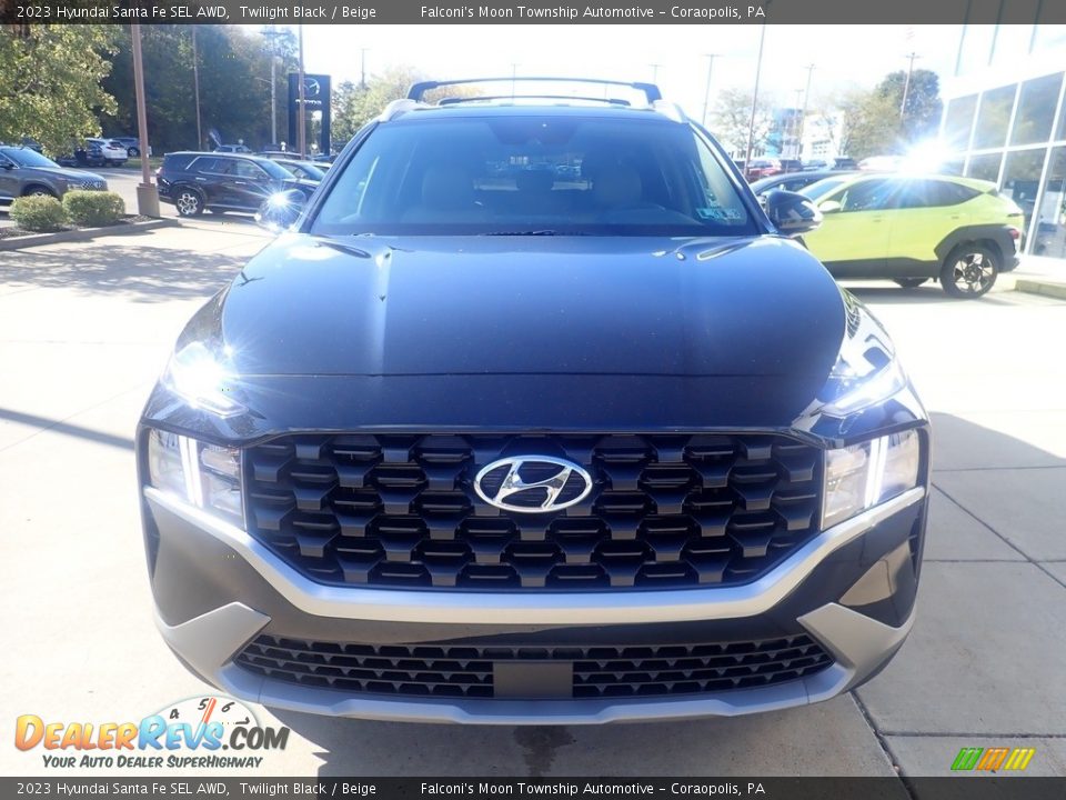 2023 Hyundai Santa Fe SEL AWD Twilight Black / Beige Photo #8