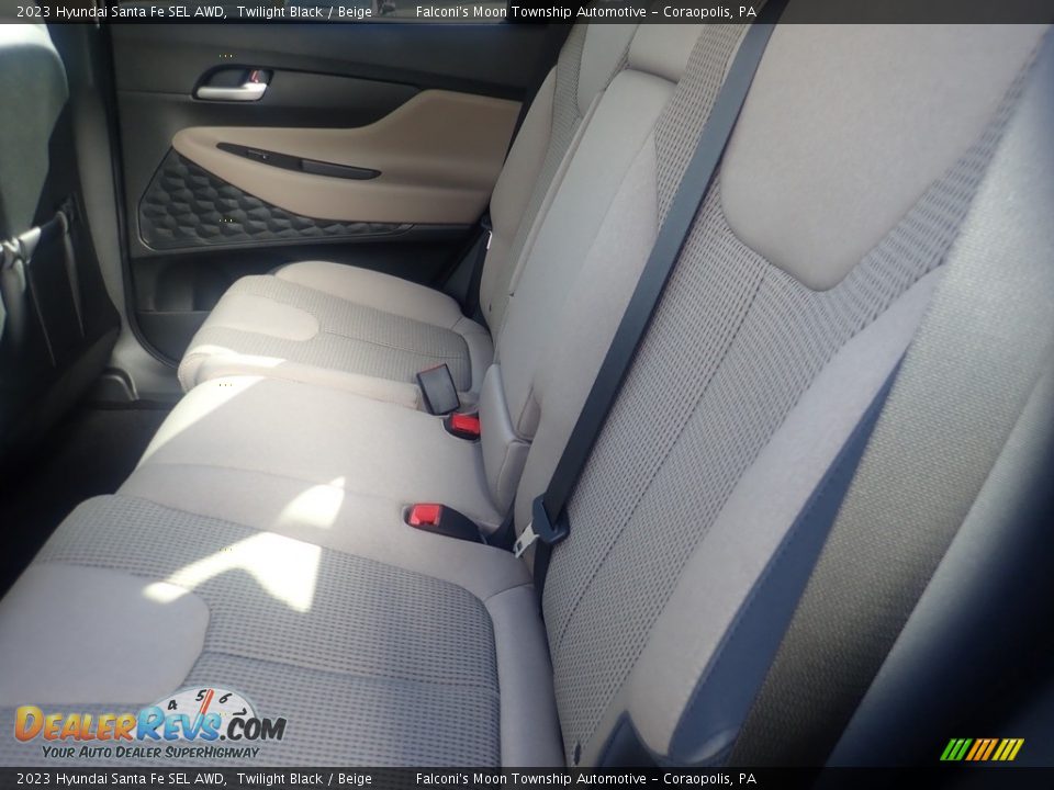 Rear Seat of 2023 Hyundai Santa Fe SEL AWD Photo #12