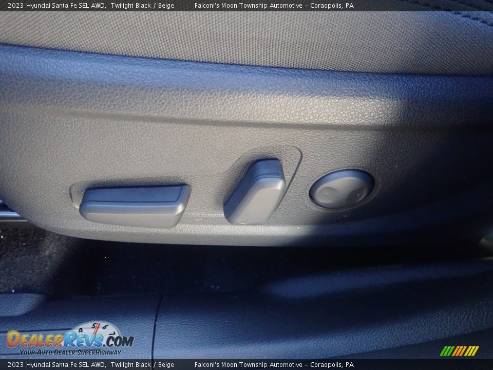 2023 Hyundai Santa Fe SEL AWD Twilight Black / Beige Photo #15