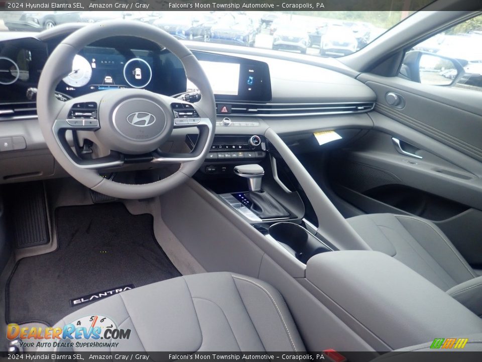 Gray Interior - 2024 Hyundai Elantra SEL Photo #13
