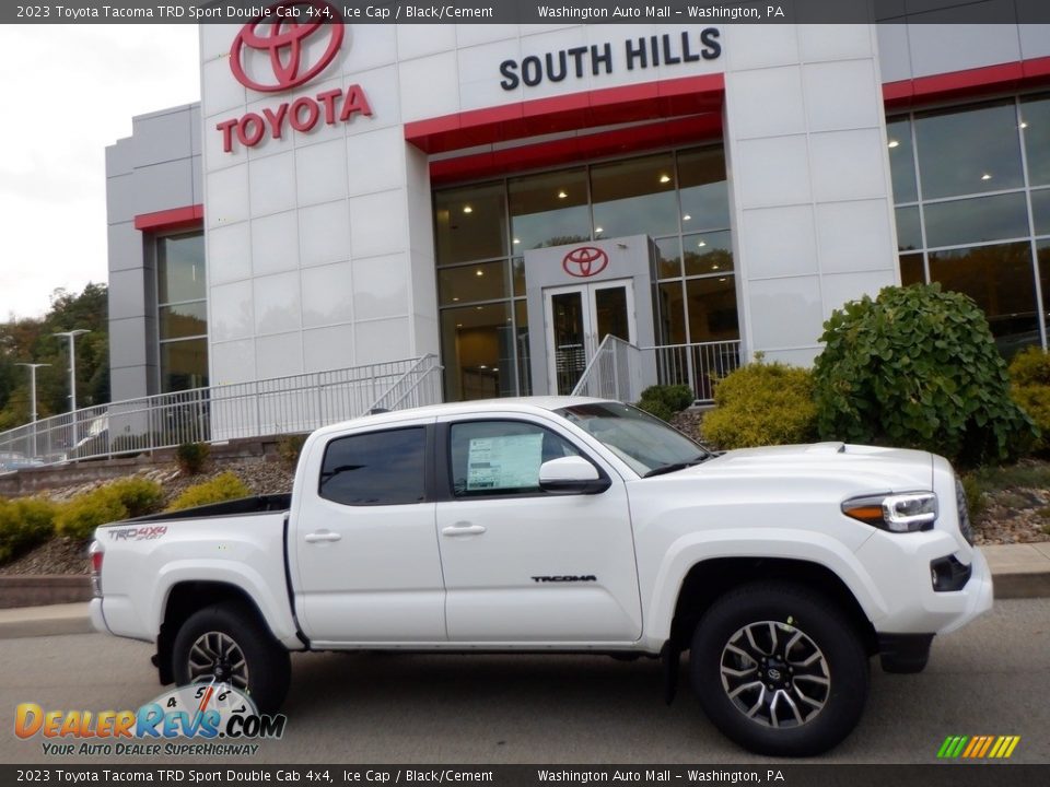 2023 Toyota Tacoma TRD Sport Double Cab 4x4 Ice Cap / Black/Cement Photo #2