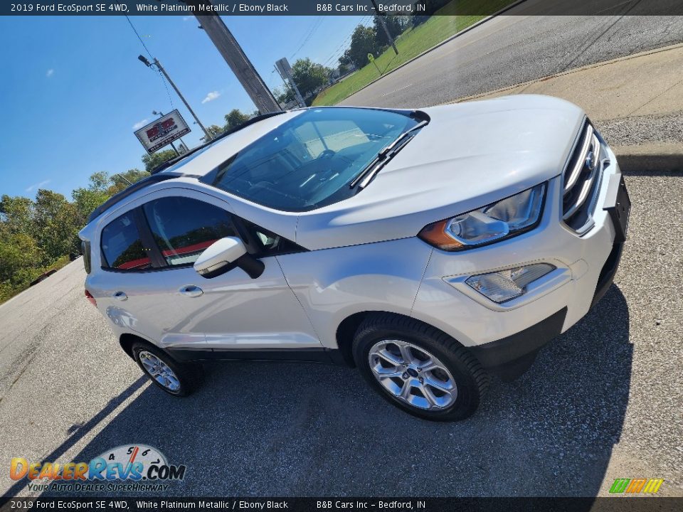 2019 Ford EcoSport SE 4WD White Platinum Metallic / Ebony Black Photo #2