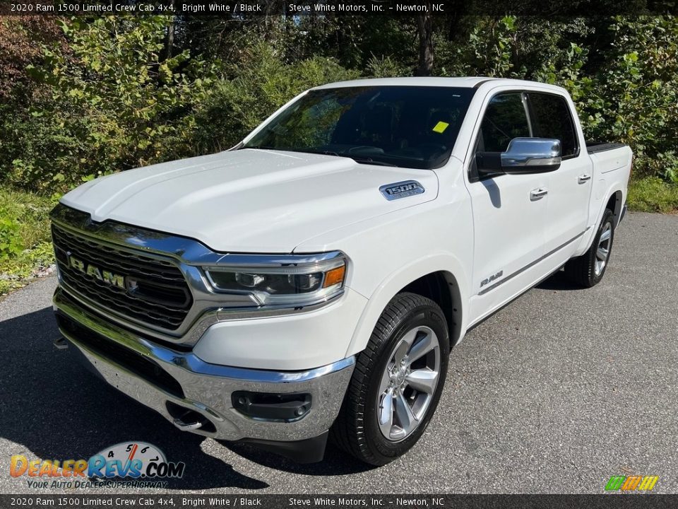 2020 Ram 1500 Limited Crew Cab 4x4 Bright White / Black Photo #2