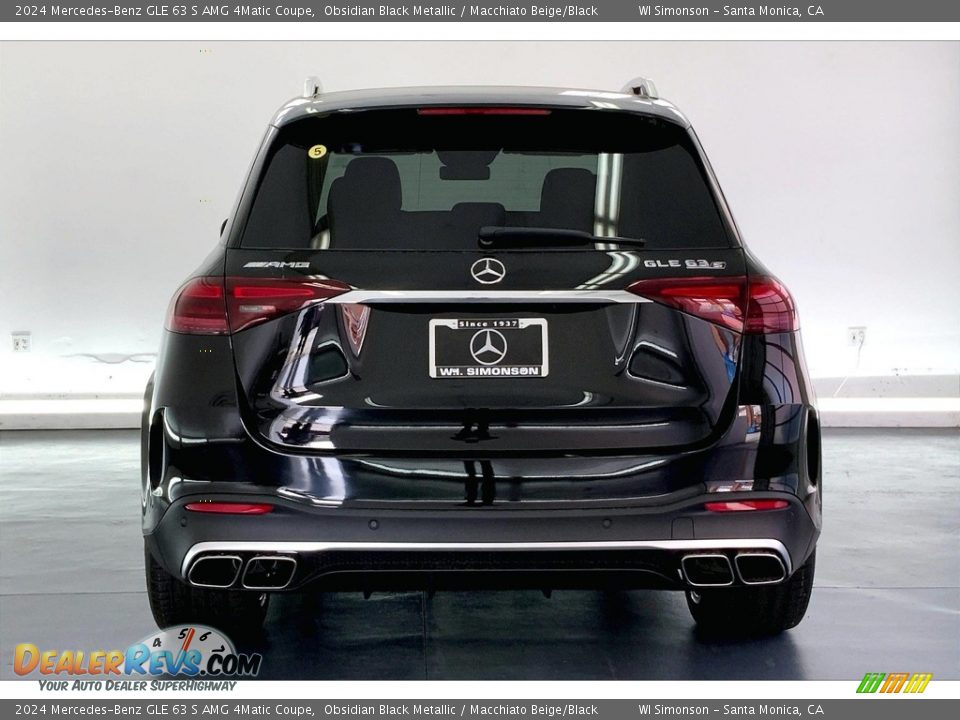 2024 Mercedes-Benz GLE 63 S AMG 4Matic Coupe Obsidian Black Metallic / Macchiato Beige/Black Photo #3
