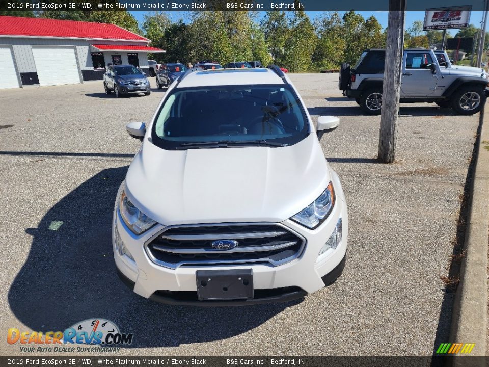 2019 Ford EcoSport SE 4WD White Platinum Metallic / Ebony Black Photo #3