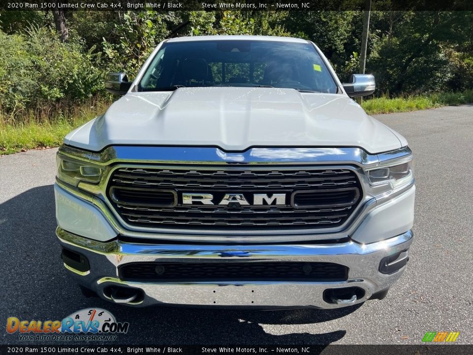 2020 Ram 1500 Limited Crew Cab 4x4 Bright White / Black Photo #3