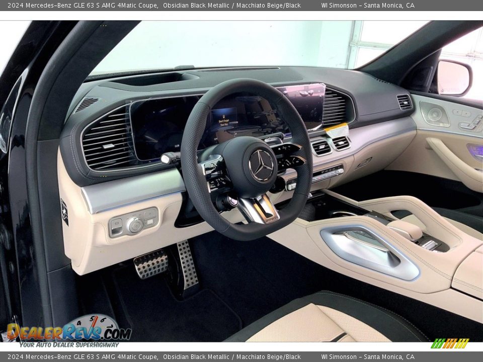 Macchiato Beige/Black Interior - 2024 Mercedes-Benz GLE 63 S AMG 4Matic Coupe Photo #4
